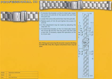 breitling professional 3 bracelet|breitling bracelet replacement.